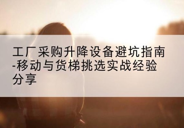 高淳移动式升降机怎么选-工厂采购升降设备避坑指南-移动与货梯挑选实战经验分享